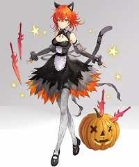 画像ギャラリー No.003のサムネイル画像 / 「ヘクサウォーズ」，ハロウィンイベント開催＆高級ガチャに神将「闇夜ノ阿修羅」が登場