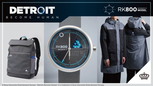 画像ギャラリー No.001のサムネイル画像 / 「Detroit: Become Human」，主人公の1人「コナー」をモチーフにした腕時計，アウター，バッグ，財布が発売決定。予約受付を開始