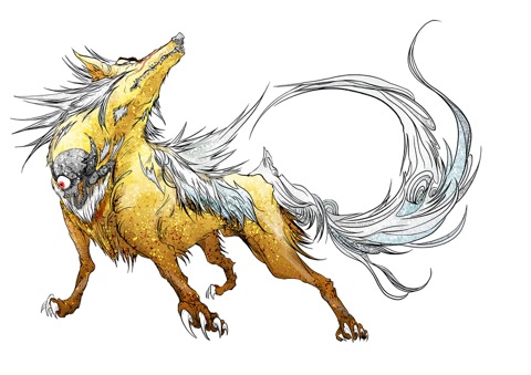 画像ギャラリー No.002のサムネイル画像 / 「GOD WARS 〜時をこえて〜」,竹安佐和記氏がモンスター「大神」を描く動画やTGS 2016のライブペインティング着色版を公開