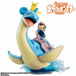 画像ギャラリー No.001のサムネイル画像 / アニメ「ポケモン」から，サトシとピカチュウを乗せたラプラスが立体化