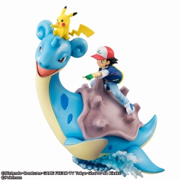 画像ギャラリー No.004のサムネイル画像 / アニメ「ポケモン」から，サトシとピカチュウを乗せたラプラスが立体化