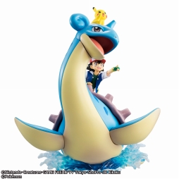 画像ギャラリー No.008のサムネイル画像 / アニメ「ポケモン」から，サトシとピカチュウを乗せたラプラスが立体化