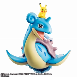 画像ギャラリー No.009のサムネイル画像 / アニメ「ポケモン」から，サトシとピカチュウを乗せたラプラスが立体化