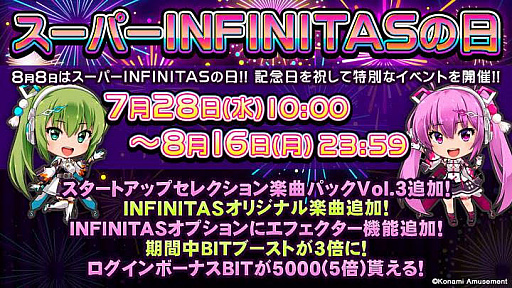 画像ギャラリー No.001のサムネイル画像 / 「beatmania IIDX INFINITAS」，大型バージョンアップ1周年記念イベントが開催
