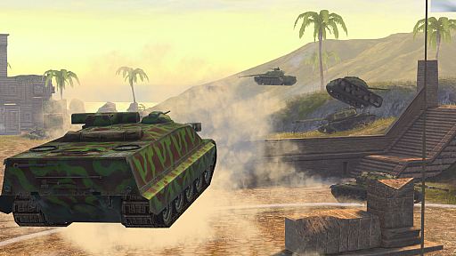 画像ギャラリー No.001のサムネイル画像 / 「World of Tanks Blitz」,低重力下での戦闘が楽しめる“重力”モードが期間限定で再実装。新要素のスラスタが追加