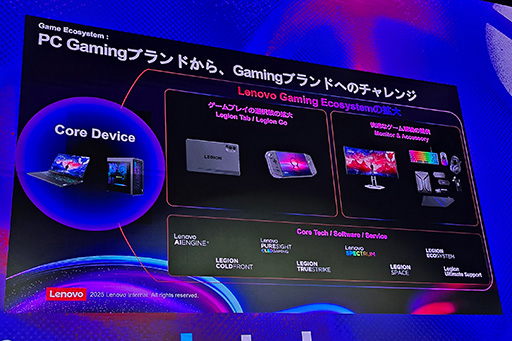 画像ギャラリー No.009のサムネイル画像 / LenovoのゲームPC「Legion」2025年モデルの見どころは？　有機ELパネル搭載モデルを拡充し，独自のAI機能で性能を引き出す