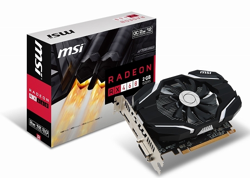 画像ギャラリー No.001のサムネイル画像 / MSI，クロックアップ仕様の短尺RX 460カードを発売