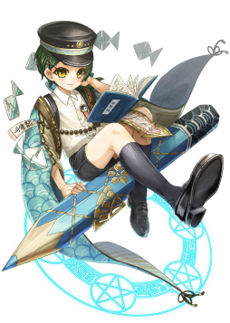 画像ギャラリー No.004のサムネイル画像 / 「ワクサガ」，安倍晴明＆エルルーンが制服姿に。GWキャンペーンを実施