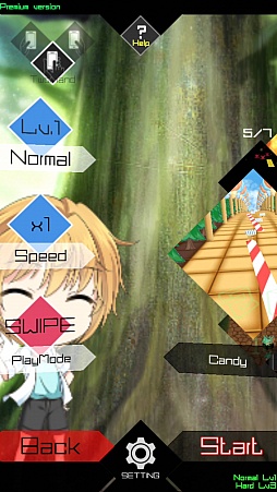 画像ギャラリー No.003のサムネイル画像 / スキンが選べて操作もカンタン！　Android向けリズムアクションゲーム「beat beat! ミュージッククエスト」を紹介する「（ほぼ）日刊スマホゲーム通信」第1052回