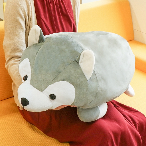 画像ギャラリー No.001のサムネイル画像 / 「トレバ」，“シベリアンハスキーくったりごろ寝BIGぬいぐるみ”が4月17日9：00に登場