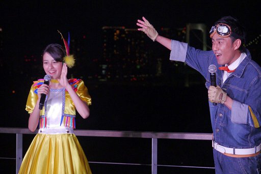 画像ギャラリー No.002のサムネイル画像 / 夏のデックス東京ビーチはポケモンでいっぱい! ピカチュウ&ボルケニオンも駆けつけた,イルミネーション点灯式をレポート