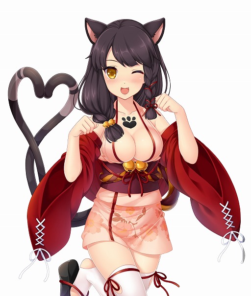 画像ギャラリー No.001のサムネイル画像 / 「虹色カノジョ2d」，「妖怪百姫たん！」とのコラボが開催。猫又衣装を入手しよう