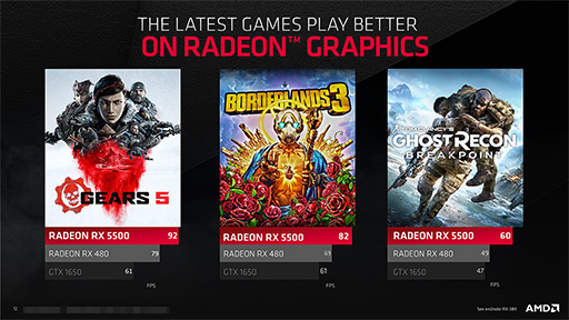 画像ギャラリー No.010のサムネイル画像 / AMD，新型ミドルクラスGPU「Radeon RX 5500」シリーズを発表。Navi世代初のノートPC向けGPUも登場
