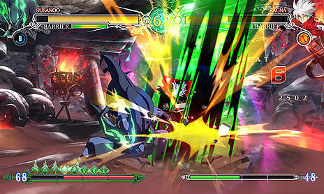 画像ギャラリー No.014のサムネイル画像 / コンシューマ機版「BLAZBLUE CENTRALFICTION」,ストーリーモードクリアなどで解放されるプレイアブルキャラ「スサノオ」の情報が公開