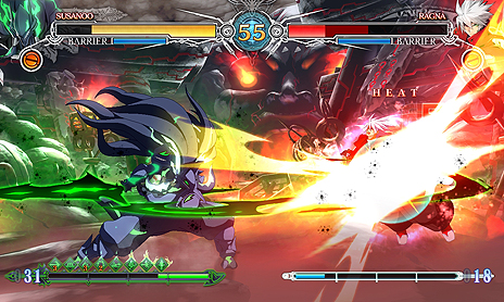 画像ギャラリー No.017のサムネイル画像 / コンシューマ機版「BLAZBLUE CENTRALFICTION」,ストーリーモードクリアなどで解放されるプレイアブルキャラ「スサノオ」の情報が公開