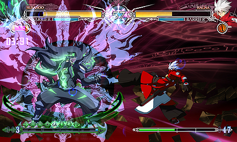 画像ギャラリー No.018のサムネイル画像 / コンシューマ機版「BLAZBLUE CENTRALFICTION」,ストーリーモードクリアなどで解放されるプレイアブルキャラ「スサノオ」の情報が公開