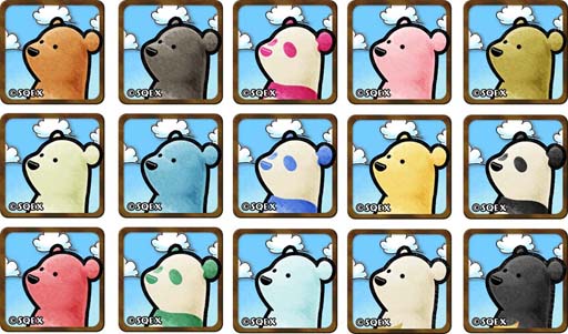 画像ギャラリー No.001のサムネイル画像 / 「くまぱら」,15種の“くまぱらハッピーアイコンXV”をプレゼント
