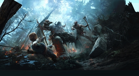 画像ギャラリー No.004のサムネイル画像 / PS4「ゴッド・オブ・ウォー」の概要をおさらい。北欧の世界で新たな人生を送っていたクレイトスが，息子とともに戦い生き残る絆の物語