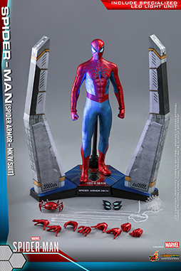 画像ギャラリー No.008のサムネイル画像 / 「Marvel’s Spider-Man」,スパイダー・アーマーMK IVスーツを着用したスパイダーマンの1/6スケールフィギュアが発売決定