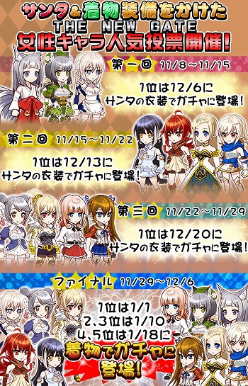 画像ギャラリー No.001のサムネイル画像 / 「THE NEW GATE」,人気投票で着用している衣装がガチャに登場