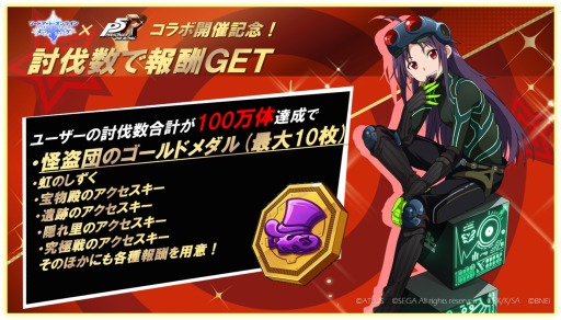 画像ギャラリー No.006のサムネイル画像 / 「SAO メモリー・デフラグ」,「ペルソナ5 ザ・ロイヤル」コラボ第2弾が開催