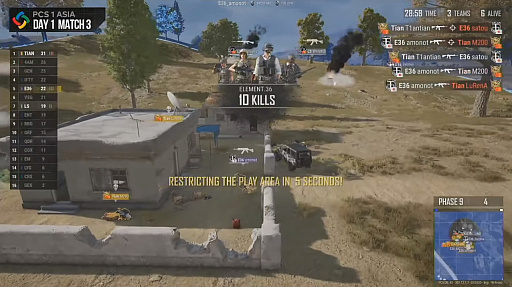 画像ギャラリー No.004のサムネイル画像 / 「PUBG CONTINENTAL SERIES 1 ASIA」レポート。優勝は中国チームのInfantry，国際大会に初出場のELEMENT.36が頭角を現す
