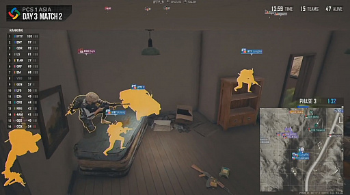 画像ギャラリー No.010のサムネイル画像 / 「PUBG CONTINENTAL SERIES 1 ASIA」レポート。優勝は中国チームのInfantry，国際大会に初出場のELEMENT.36が頭角を現す