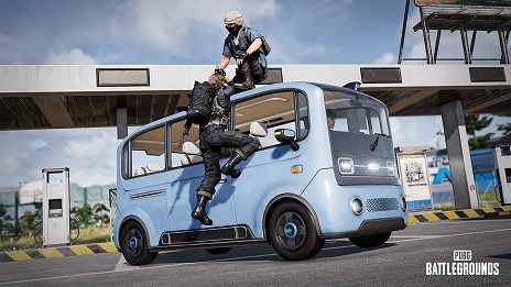 画像ギャラリー No.001のサムネイル画像 / 「PUBG: BATTLEGROUNDS」，高い加速力を誇る電気自動車「Pico Bus」を実装。連携して高所に登る新アクション「協力パルクール」も登場