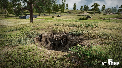 画像ギャラリー No.006のサムネイル画像 / 「PUBG: BATTLEGROUNDS」,つるはしと地形破壊機能を実装。遮蔽がなければ地面を破壊しよう