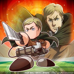 画像ギャラリー No.010のサムネイル画像 / 「実況パワフルサッカー」，アニメ「進撃の巨人」とのコラボイベントが開始