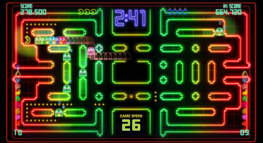 画像ギャラリー No.003のサムネイル画像 / 「PAC-MAN CHAMPIONSHIP EDITION 2」プレイレポート。ボスキャラの登場で，より派手に，ますますストイックになってパックマンが帰ってきた