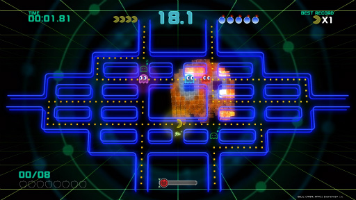 画像ギャラリー No.004のサムネイル画像 / 「PAC-MAN CHAMPIONSHIP EDITION 2」プレイレポート。ボスキャラの登場で，より派手に，ますますストイックになってパックマンが帰ってきた