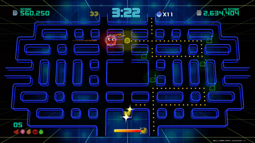 画像ギャラリー No.006のサムネイル画像 / 「PAC-MAN CHAMPIONSHIP EDITION 2」プレイレポート。ボスキャラの登場で，より派手に，ますますストイックになってパックマンが帰ってきた