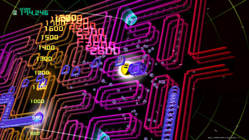 画像ギャラリー No.013のサムネイル画像 / 「PAC-MAN CHAMPIONSHIP EDITION 2」プレイレポート。ボスキャラの登場で，より派手に，ますますストイックになってパックマンが帰ってきた
