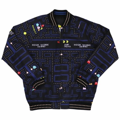 画像ギャラリー No.008のサムネイル画像 / 「パックマン」をモチーフにしたリバーシブルスカジャンがヴィレヴァンに登場