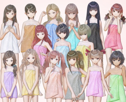 画像ギャラリー No.007のサムネイル画像 / 「BLUE REFLECTION」バスタオルフルセットなどDLC第2弾を6月9日に配信