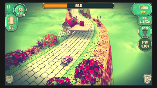 画像ギャラリー No.001のサムネイル画像 / アクセルとブレーキだけで試される運転テクニック。ドライブゲーム「Vertigo Racing」を紹介する「(ほぼ)日刊スマホゲーム通信」第1250回