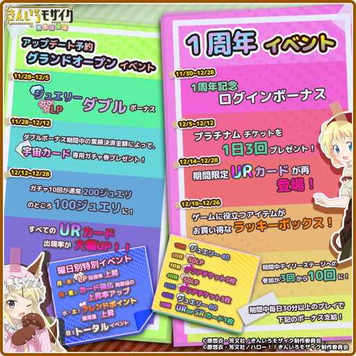 画像ギャラリー No.001のサムネイル画像 / 「きんいろモザイクメモリーズ」,サービス1周年記念イベントを開催