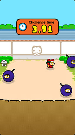 画像ギャラリー No.006のサムネイル画像 / 遊びですか？　いいえ修行です。スマホ向けゲーム集「ニンジャチャレンジ 〜スピンキーでござる〜」を紹介する「（ほぼ）日刊スマホゲーム通信」第1358回