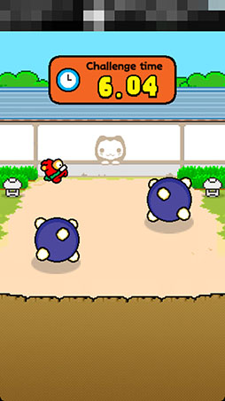 画像ギャラリー No.008のサムネイル画像 / 遊びですか？　いいえ修行です。スマホ向けゲーム集「ニンジャチャレンジ 〜スピンキーでござる〜」を紹介する「（ほぼ）日刊スマホゲーム通信」第1358回
