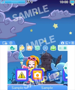 画像ギャラリー No.003のサムネイル画像 / 「ぐるみん3D」,ニンテンドー3DS用テーマ「おばけのおともだち」の配信を開始