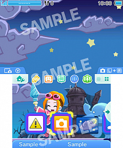 画像ギャラリー No.003のサムネイル画像 / 「ぐるみん3D」の3DS用テーマ，第4弾の「ぐるぐる」が配信開始