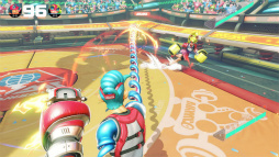 画像ギャラリー No.003のサムネイル画像 / Nintendo Switch 体験会の「ARMS」紹介ステージをレポート。椿姫彩菜さんが特訓を受けて“ARMSレディ＆ボーイ”に挑戦