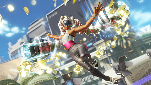 画像ギャラリー No.003のサムネイル画像 / 「ARMS」,次回の先行オンライン体験会「のびーるウデだめし」に“のびーる美しい銀髪”で戦う新ファイター「ツインテーラ」が参戦へ