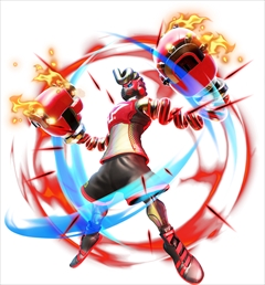 画像ギャラリー No.001のサムネイル画像 / 「ARMS」の更新データVer.4.1.0が本日配信。謎の新ファイター「スプリングトロン」およびバッジを追加，バランス調整などを実施