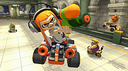 画像ギャラリー No.009のサムネイル画像 / 「マリオカート8 デラックス」をプレイ。「スプラトゥーン」キャラクターや刷新されたバトルが盛り込まれたうえ，白熱のレースを手軽に持ち運べる