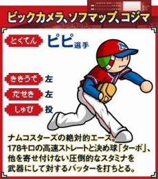 画像ギャラリー No.012のサムネイル画像 / 「プロ野球 ファミスタ クライマックス」，あの「ナムコスターズ」の選手達をいち早く使えるショップ別オリジナル特典が決定