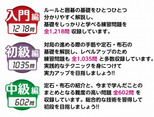 画像ギャラリー No.008のサムネイル画像 / 囲碁学習ソフト「だれでも初段になれる囲碁教室」が5月25日に発売