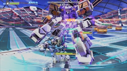画像ギャラリー No.008のサムネイル画像 / 「とある魔術の電脳戦機」,ミッションモードの詳細を公開。スタンダードな対戦バトルからラグビーのようなスポーツアクションまで楽しめる