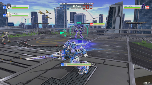 画像ギャラリー No.022のサムネイル画像 / 「とある魔術の電脳戦機(バーチャロン)」発売直前インプレッション。バーチャロンの根幹は変わらず,戦いに新たな選択肢が提示される